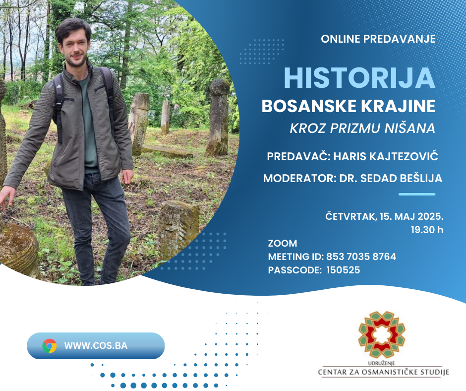 Najava Online predavanja: Historija Bosanske Krajine kroz prizmu nišana